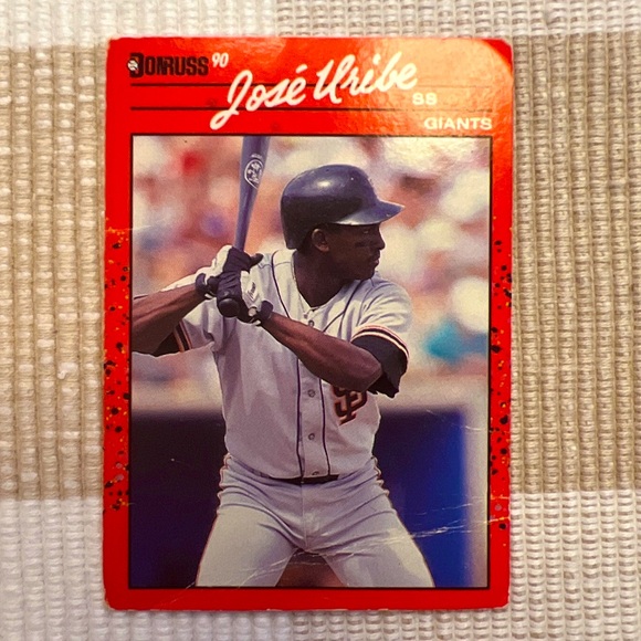 Donruss90 Baseball card lot of 16 includes Jos’e Uribe error card - Picture 2 of 3